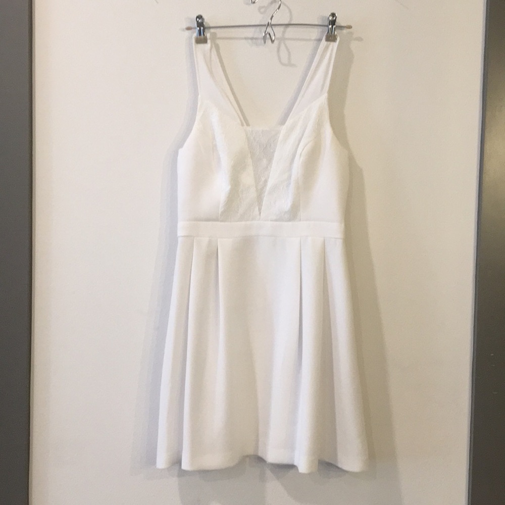 BCBG white classy dress